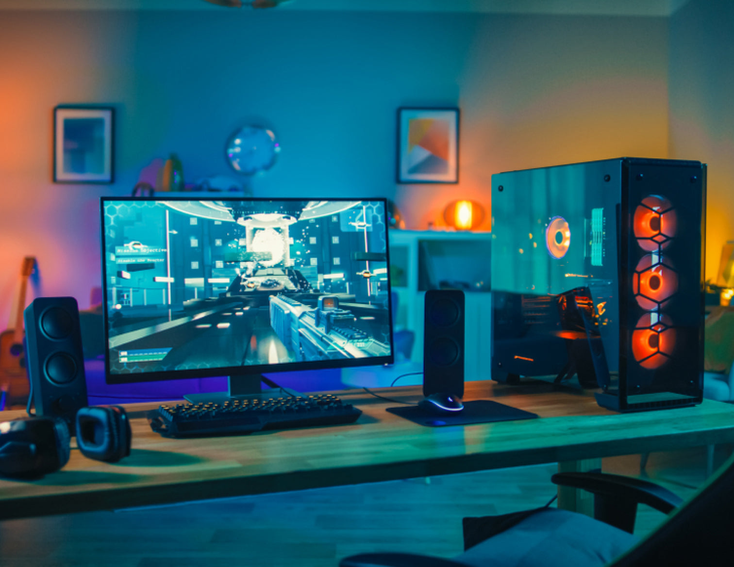 Custom desktop PC setup