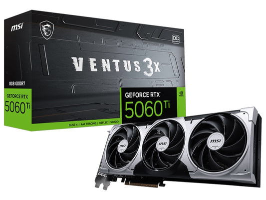 MSI GeForce RTX 5060 Ti 8G VENTUS 3X