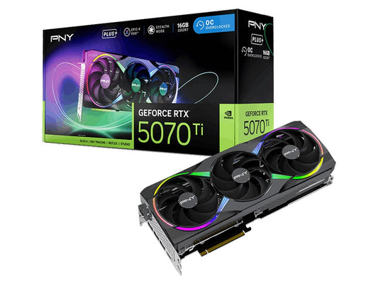 PNY EPIC-X RGB Plus GeForce RTX 5070 Ti 16GB