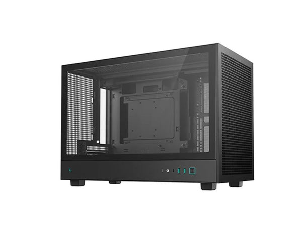 DeepCool CH260 M-ATX Case, Extremely Portable Size，Abundant Airflow Ventilation，Mesh and Glass panels，Up to 360mm Liquid Cooling