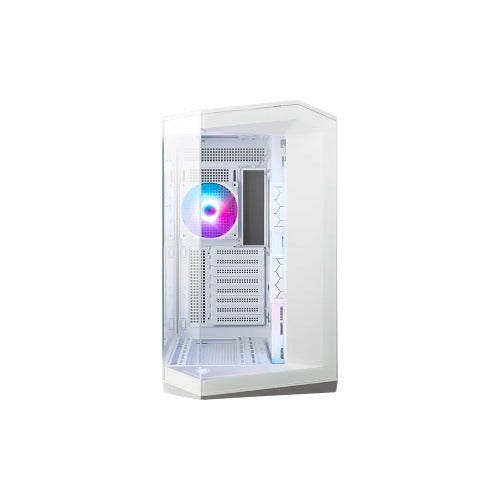MSI MAG PANO 100R PZ WHITE Micro ATX Case, 2 x USB 5Gbps , 1x USB C 20Gbps, 1 x Audio-Out / Mic,, 3x 2.5', 2x 3.5', Micro ATX / Mini ITX