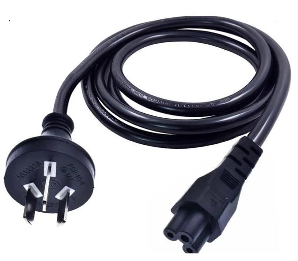 8ware 1m AU Power Lead Cord Cable 3-Pin AU to ICE 320-C5 Cloverleaf Plug Mickey Type Black Male to Female 240V 7.5A 3 core Notebook/Laptop AC Adapter