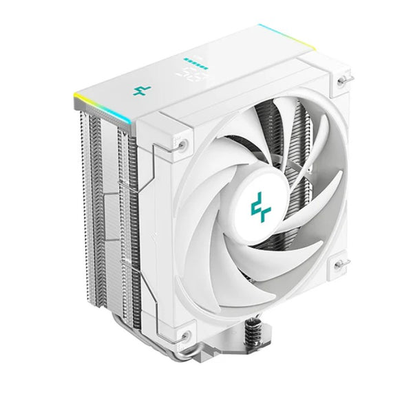 DeepCool AK400 DIGITAL SE WH CPU Cooler, Status Display, ARGB LED Strips, 4x Heat Pipe Intel LGA1851/1700/1200/1151/1150/1155 /AM5/AM4