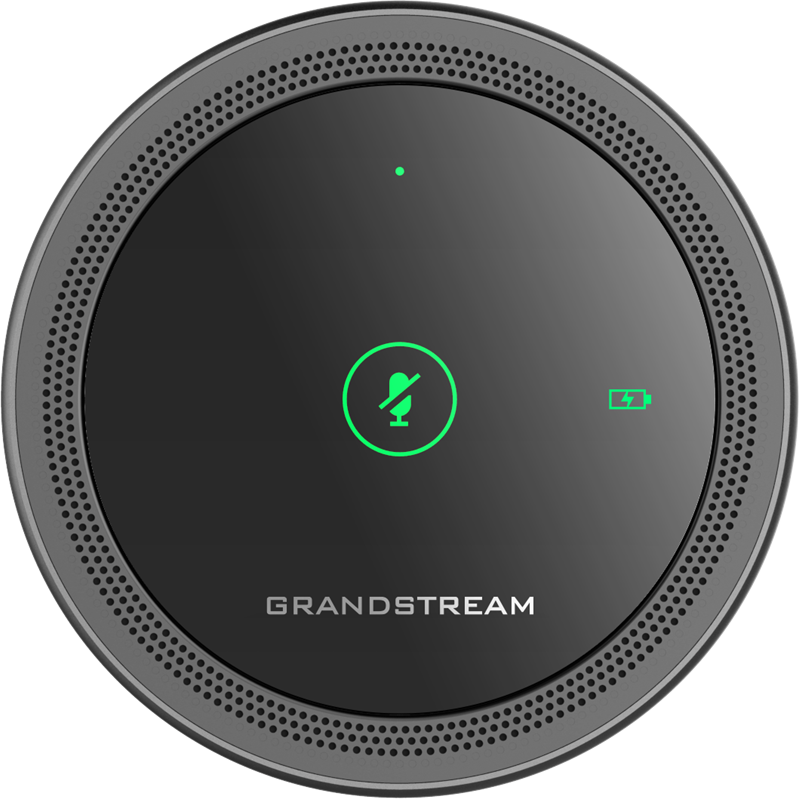 Grandstream GMD1208 Desktop Wireless Expansion Microphone, Bluetooth, 1500mA Li-ion Battery, 8 Omni Microphones,