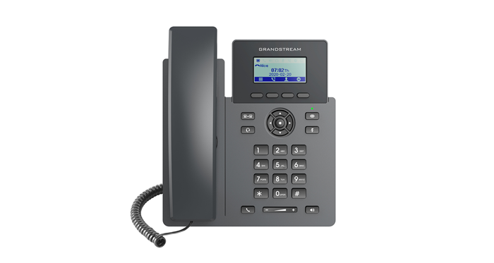 Grandstream GRP2601 Carrier Grade 2 Line IP Phone, 2 SIP Accounts, 2.2' LCD, 132x48 Screen, HD Audio, PSU Included, 5 way Conference, 1Yr Wty