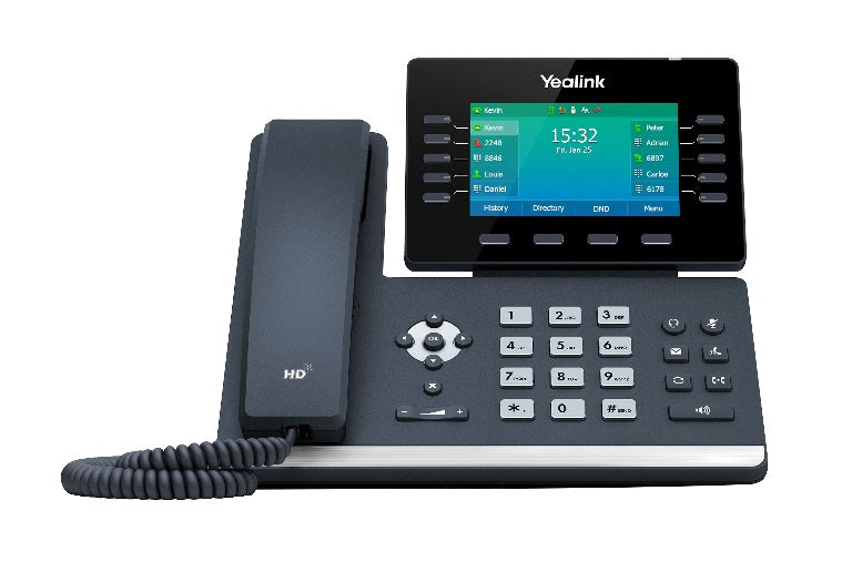 *LS Yealink T54W, 16 Line IP HD Phone, 4.3' 480 x 272 Colour Screen, HD Voice, Dual Gig Ports, Built In Bluetooth And WiFi, USB 2.0 Port, SBC Ready *L