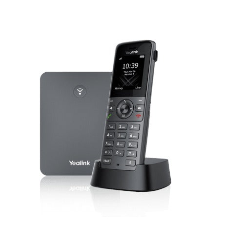 Yealink W73P High-Performance IP DECT Solution including W73H Handset and W70B Base Station, Up to 20 simultaneous calls, Flexible Noise Reduction