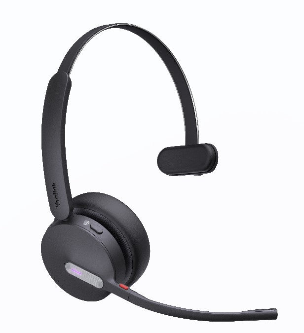 *LS Yealink WH64 Hybrid Mono Teams DECT Wireless Headset, DECT & Bluetooth Hybrid Wireless Technology, 3-Mic Noise Cancellation, Teams, Dongle WDD60