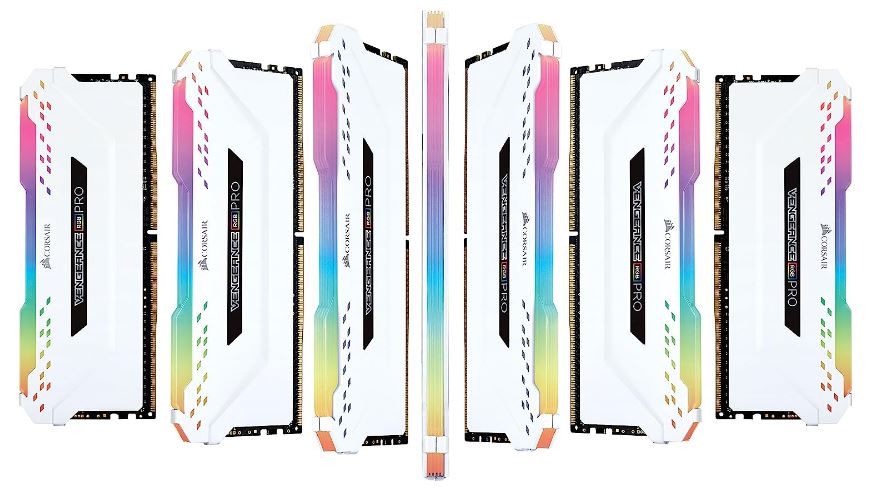 Corsair Vengeance RGB PRO 16GB (2x8GB) DDR4 3200MHz C16 Desktop Gaming Memory White