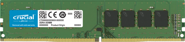 Crucial 16GB (1x16GB) DDR4 UDIMM 3200MHz CL22 1.2V Unbuffered Desktop PC Memory RAM
