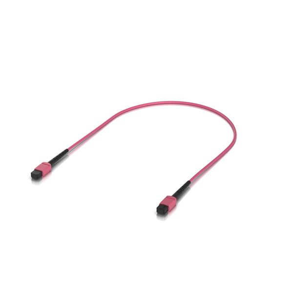 Ubiquiti Indoor OM4 Multi-mode Fiber Patch Cable, 0.5M, Single-pack, With MPO-12 Type B UPC Connectors, Designed For 100G Applications