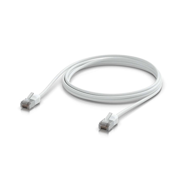 Ubiquiti UniFi Premium Patch Cable Outdoor, 2M, White, Ultra-thin, Rugged, Shielded Patch, Designed &Optimized, For 10 GbE Networking.