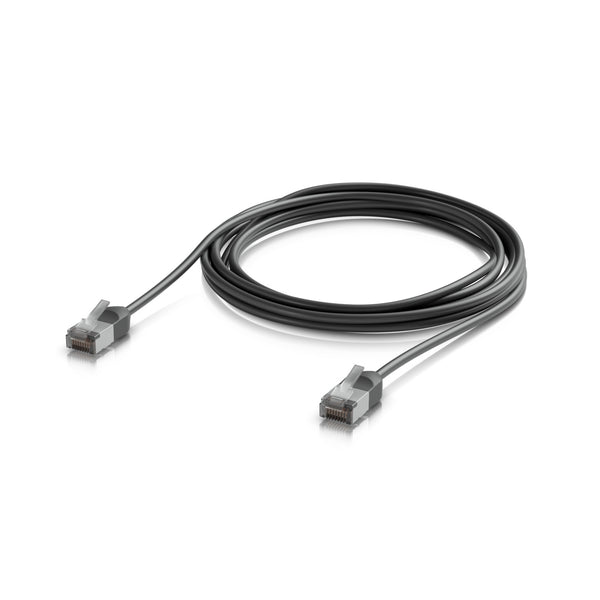 Ubiquiti UniFi Premium Patch Cable Outdoor, 3M,Black,Ultra-Thin, Rugged, Shielded Patch, Optimize, Perform Harshest Environments ,10 GbE Networking.