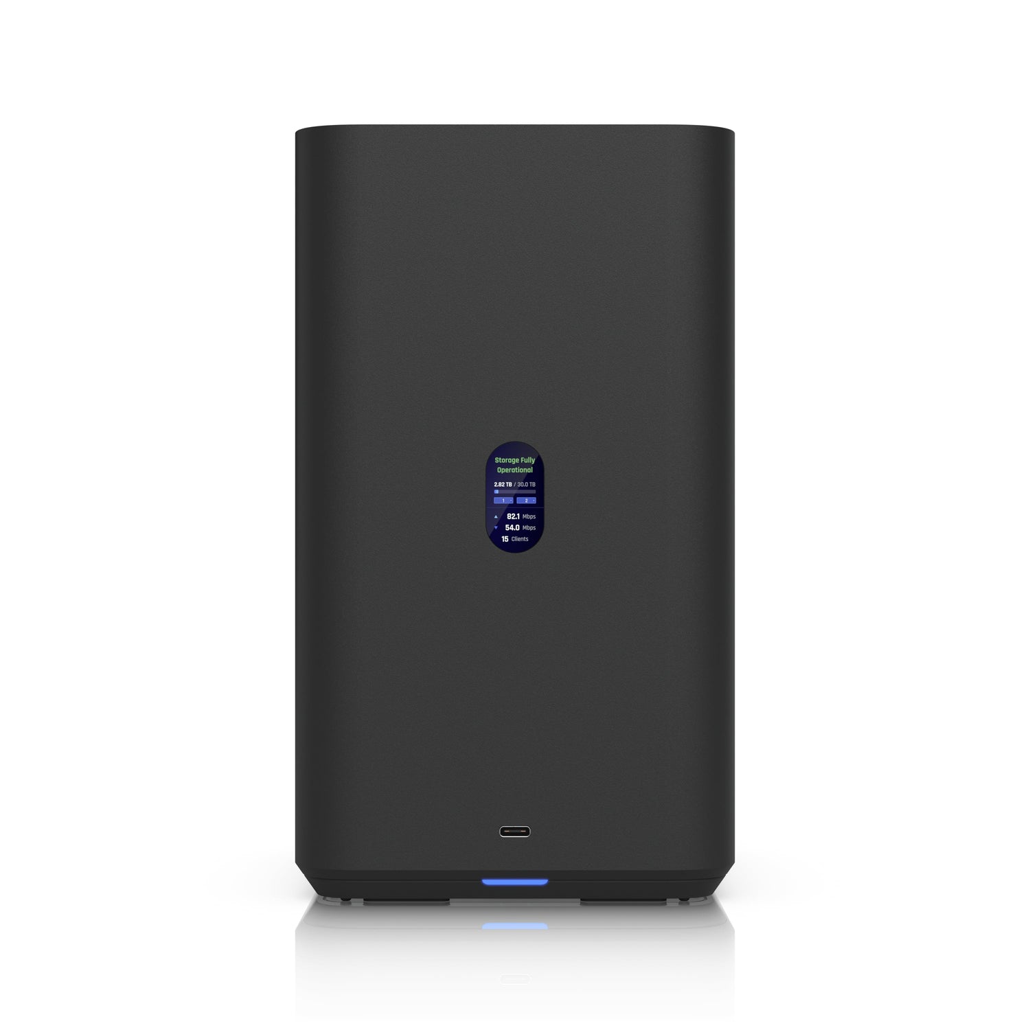 Ubiquiti UNAS 2, Black, UniFi Network Attached Storage (2)3.5' HDD Bays, 2.5 GbE Networking, USB-C Connectivity, PoE++ Adapter, All In Compact Foot.