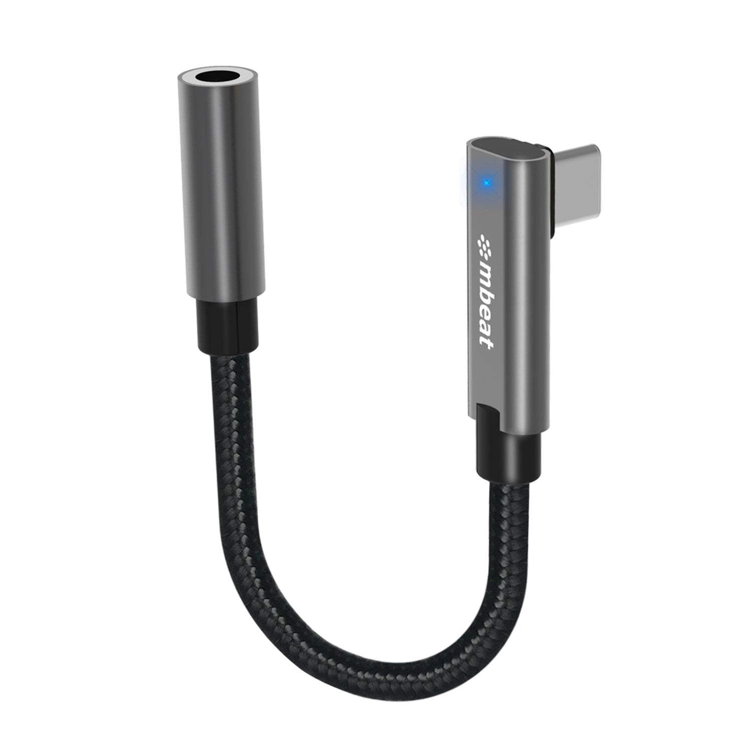 mbeat® Elite USB-C to 3.5mm Audio Adapter - Add Headphone Audio Jack to USB-C Computers, Laptops, Notebooks, Tablets, Smartphones - Space Grey