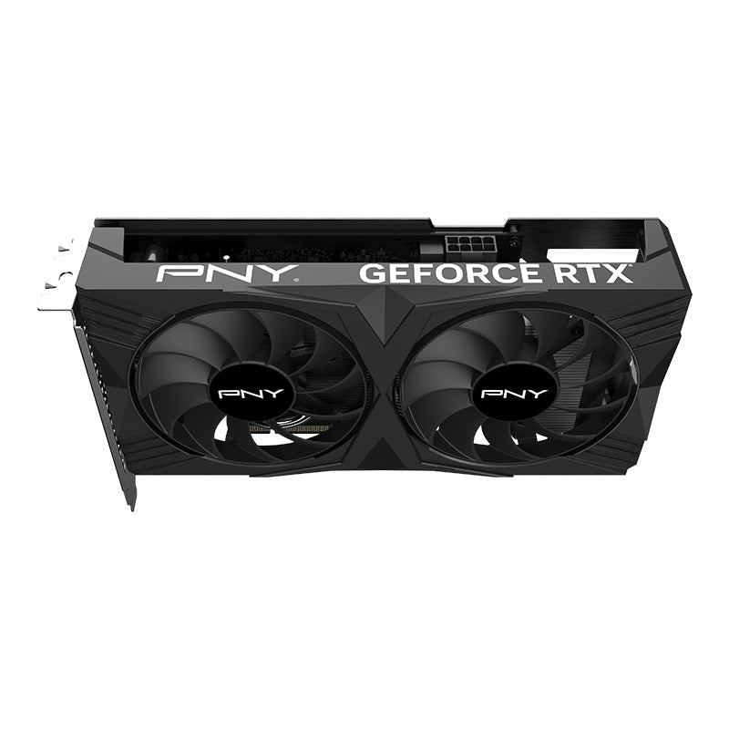 PNY GeForce RTX™ 4060 8GB VERTO™ Dual Fan DLSS 3 VCG40608DFXPB1 Clock Speed 1830 MHz/Boost Speed 2460 MHz/Memory Size 8GB GDDR6/ PCI-Express 4.0 x16