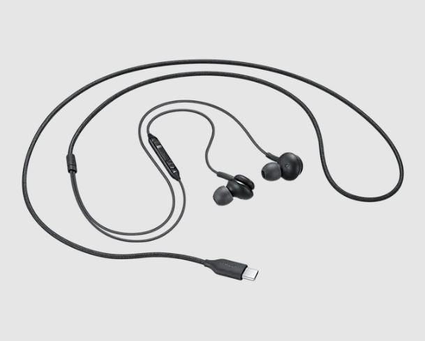Samsung Type-C Earphones - Black (EO-IC100BBEGWW), Designed for Easy, Comfortable Listening, Get the in-Studio Audio Experience